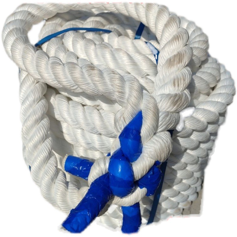 Cable nylon rope imitation hemp rope color yellow brown black garden guardrail protective decoration three strands of sunscreen binding