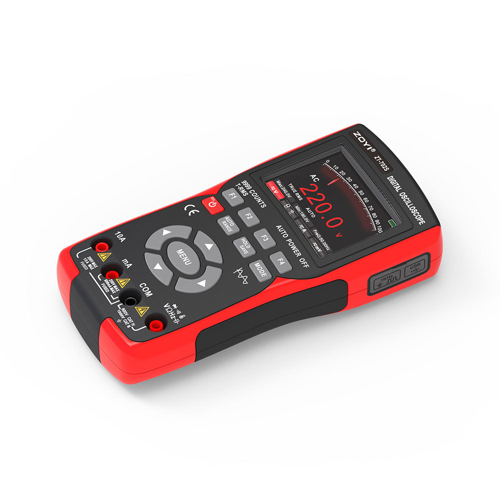 Zhongyi Zoyi Handheld Small Oscillograph ZT-702S Convenient Mini Oscilloscope Multimeter for Auto Repair