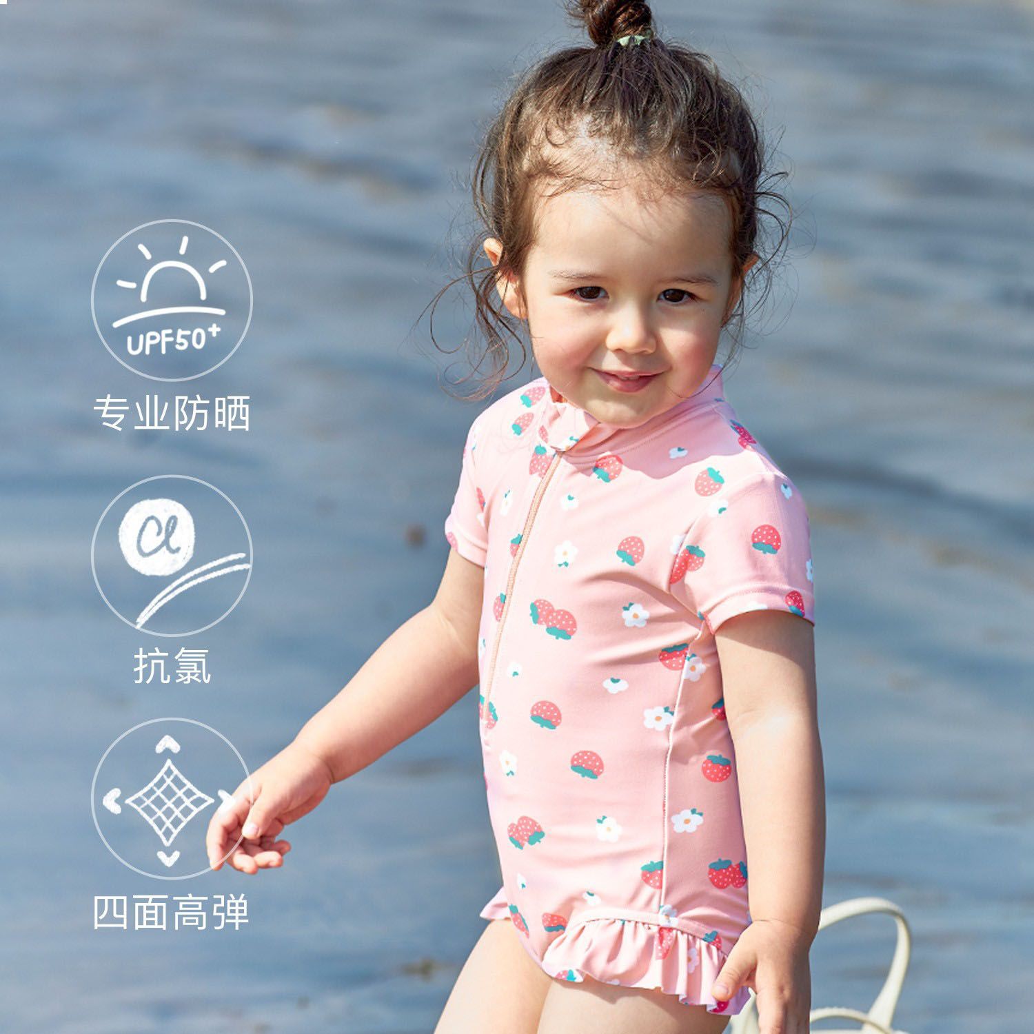 Children's Swimsuit 2023 Summer New Little Girl Baby Swimsuit Girls Swimsuit One-Piece Summer Baby Swimsuit