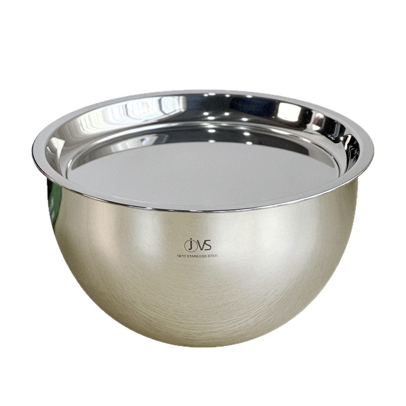 Yunyu Stainless Steel Mixing Bowl Thickeneded 1810 Egg Salad Bowl Kitchen Baking Scale Plate Cooking Bowl with Lid