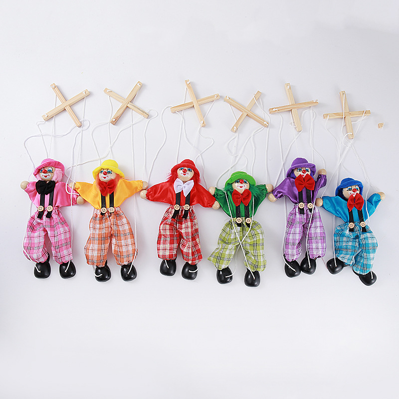 Куклы-куклы клоунов, деревянные игрушки для детей в наличии