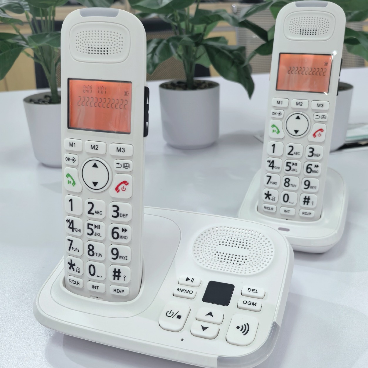 Official Authentic Big Letter D1015TAM-D One to Two Business Office Home Cordless Telephone Cross Border