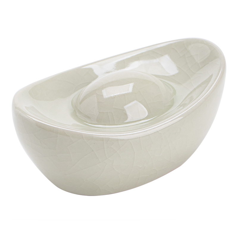 Ru Kiln Gold Ingot Tea Pet Ornament Creative Premium Fragmented Tea Play Tea Table Cover Tea Ceremony Tea Set Accessories