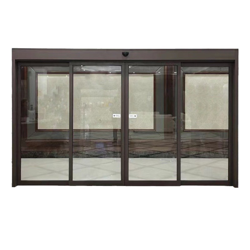 Translation Electric Glass Sensor Door Aluminum Alloy Bank Hotel Lobby Shopping Mall Exhibition Hall Translation Sensor Automatic Door
