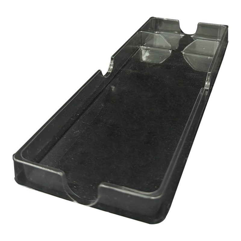 Factory wholesale packaging box plastic box transparent PET nail art display inner holder blister protection tray