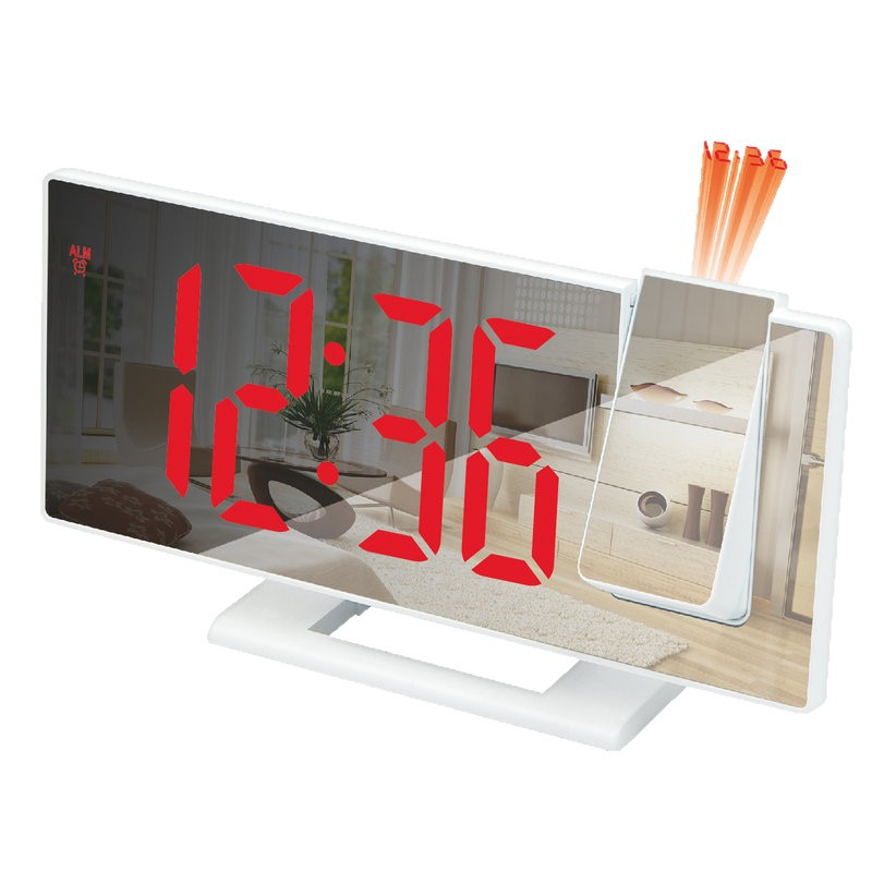 New Led Projection Clock Multi-Function Digital Clock Automatic Photosensitive Digital Clock with USB Mirror Clock