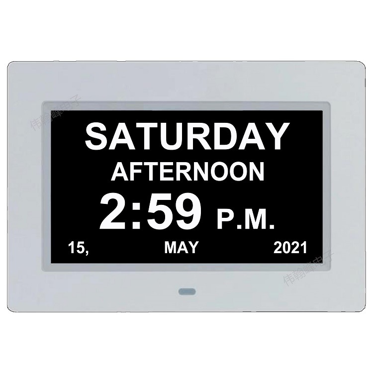 7inch Digital Clock Supports Sd Card Video, Can See Calendar and Set up Alarm Clock to Remind the Elderly to Take Medicine Clock Machine