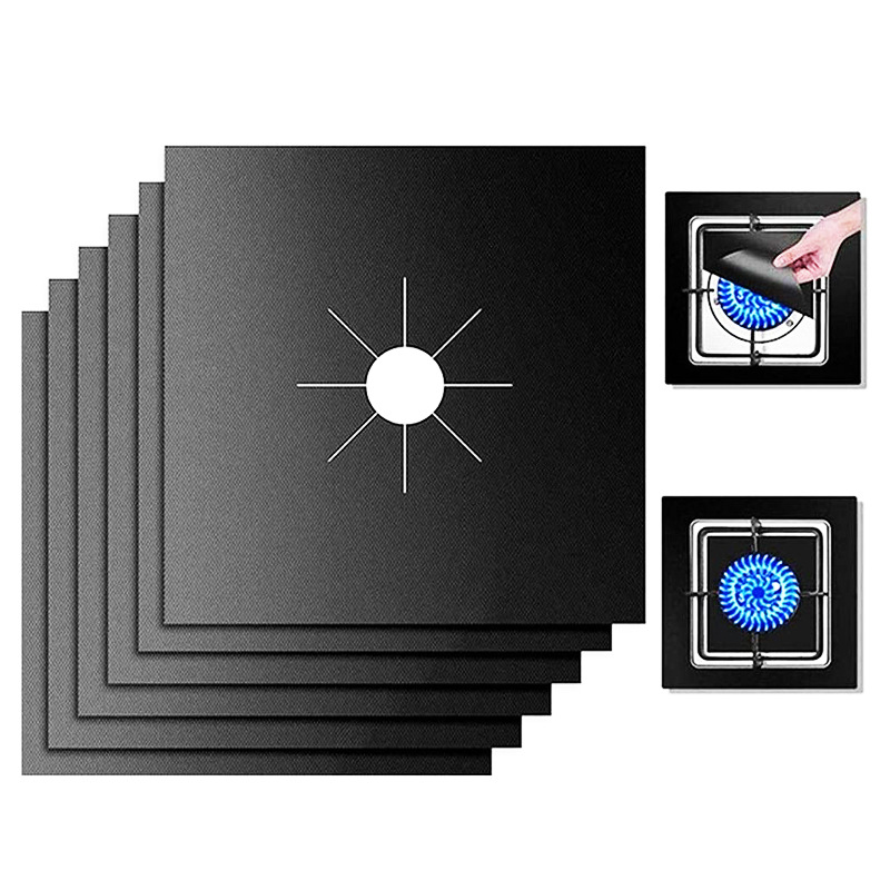 Teflon gas stove protective pad 27*27cm non-stick anti-oil clean protective pad glass fiber gas stove