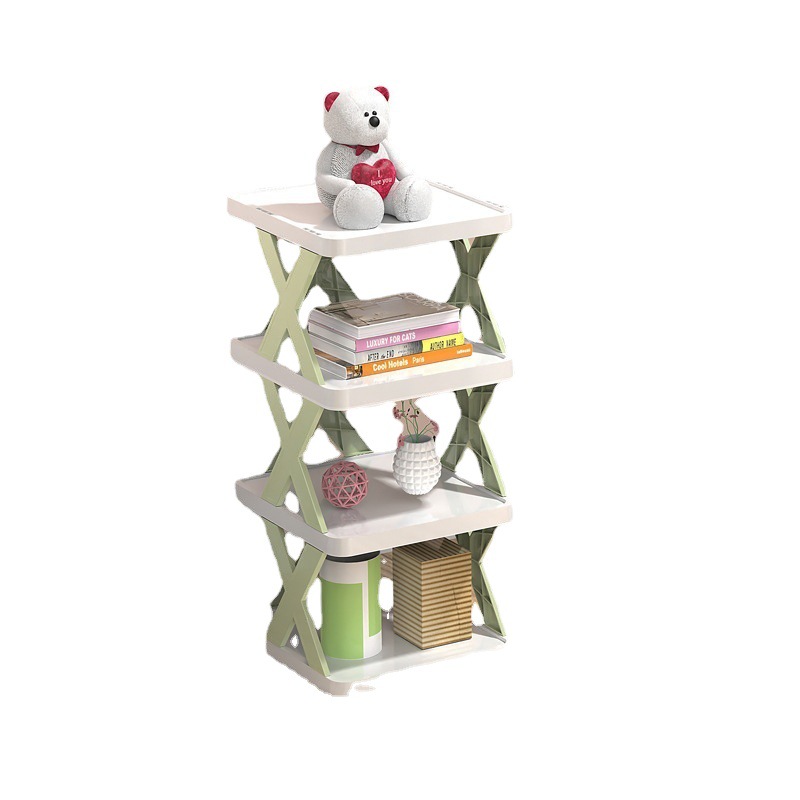 Simple X-shaped shoe rack household balcony door multi-layer folding stitching shoe rack apartment dormitory storage rack small shoe cabinet