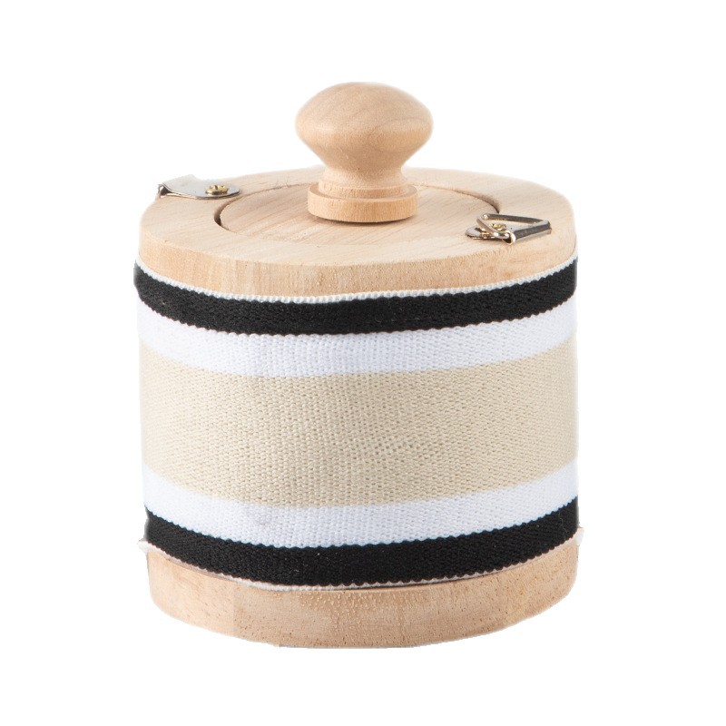 Wooden Full-Body Universal Waist and Abdomen Moxibustion Device Moxibustion Hall Single-Hole Portable Moxibustion Moxibustion Jar Solid Wood Smokeless Moxibustion Box