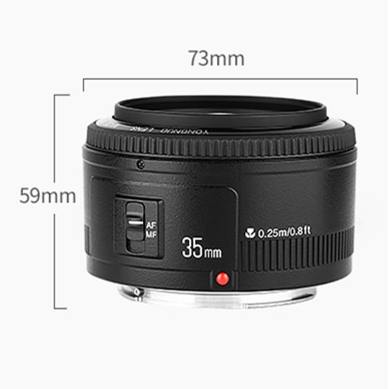 Yongnuo YN 35mm F2 suitable for Canon EF Port full frame SLR camera automatic fixed focus lens