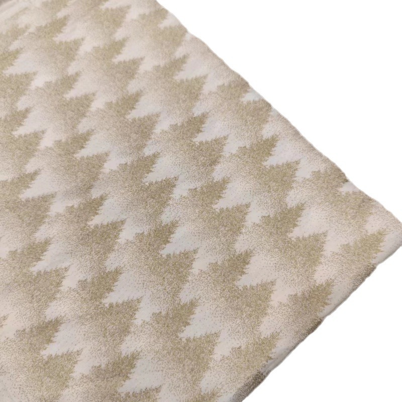 New in stock bronzing cotton printing gold Forest active printing plant printing classic cotton printing Gold printing