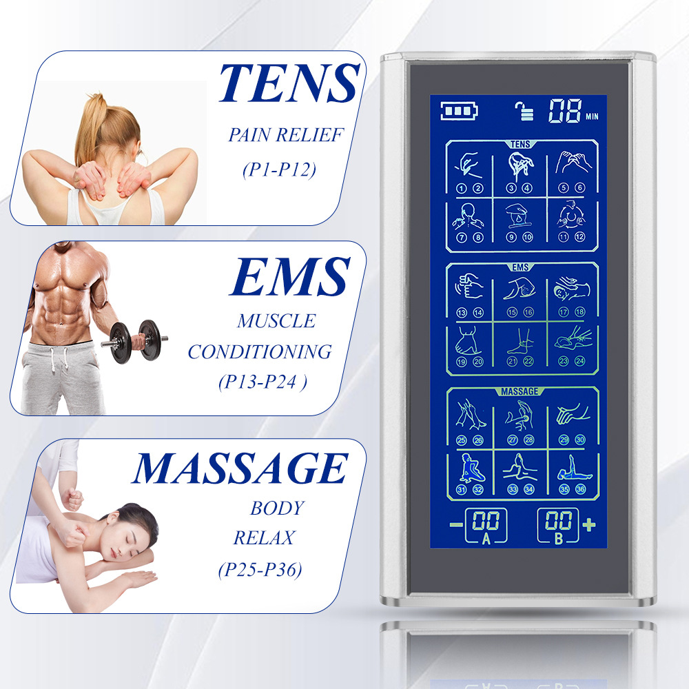 In-Stock Large-Screen 36-Mode/48-Mode Tens Meridian Therapy Device, Amazon Best-Selling Ems Electrical Stimulator
