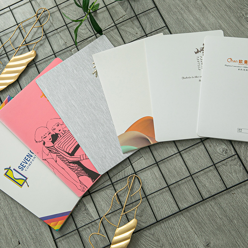 In stock fabric color card sample book blank textile fabric color card book display book sample knitted color card