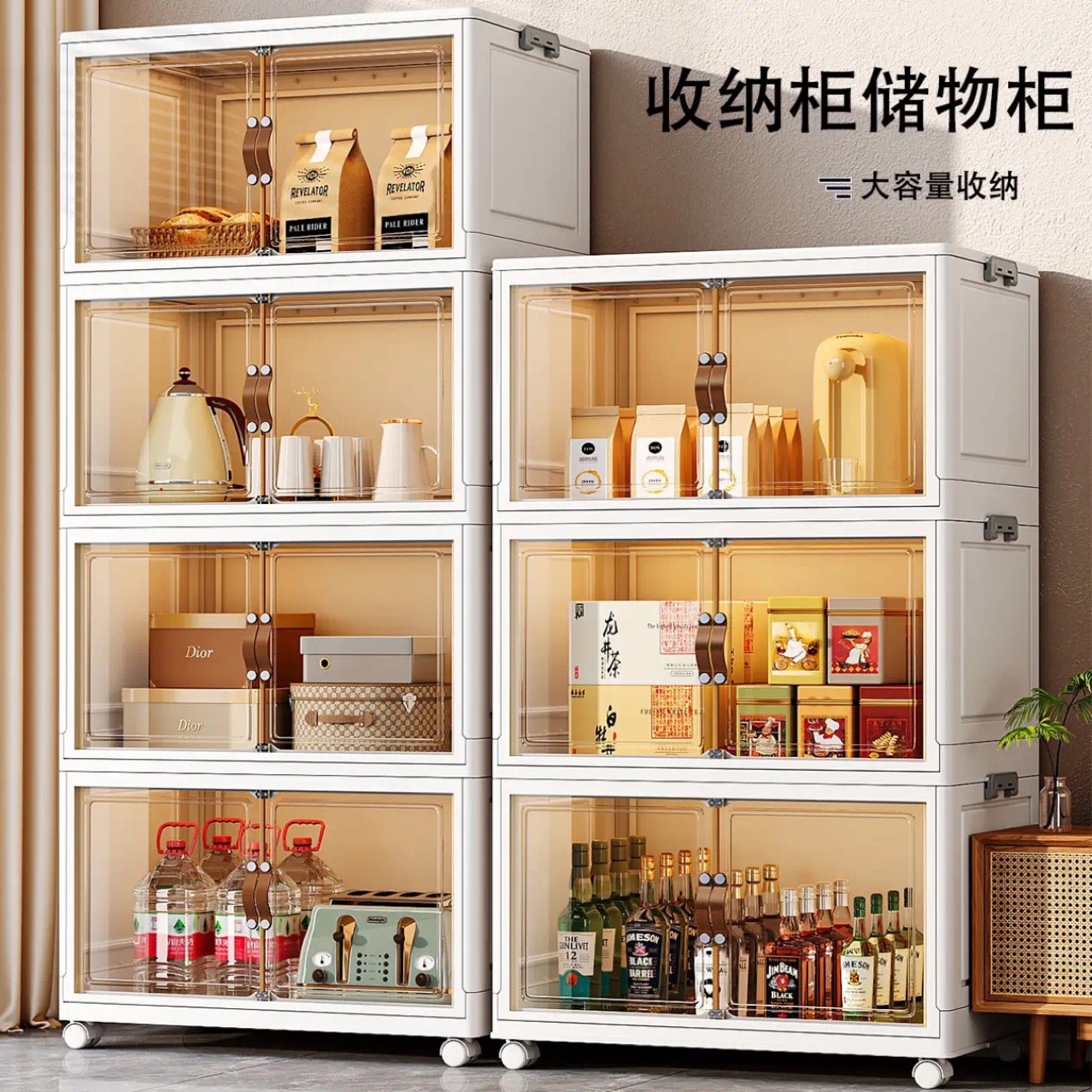 1MAP Xitianlong Storage Cabinet Foldable Installation-free Household Wardrobe Five-drawer Cabinet Storage Box Household Storage Storage