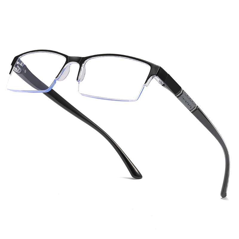 New high-definition reading glasses anti-blue light ultra-light fashion high-end frameless business middle-aged and elderly reading glasses for men and women