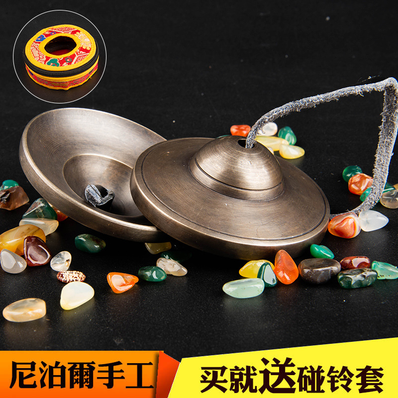 Непальский ручной медный колокол Динг Ся, традиционный музыкальный инструмент, портативные колокольчики и тарелки