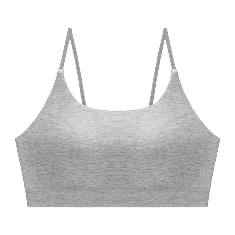 Wholesale seamless one-piece cup short suspender underwear outer wear tube top anti-light summer thin inner breathable vest