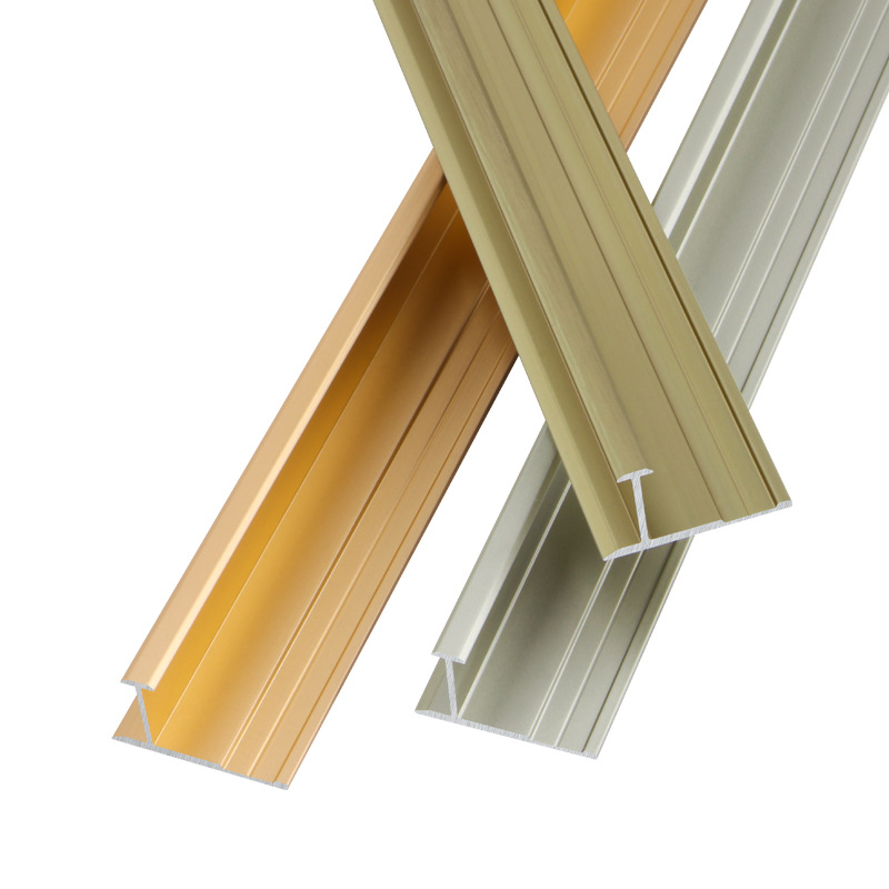 Aluminum Alloy I-Shaped Closing Strip 3/7/18 cm Wood Veneer Wall Panel Edge Strip Carbon Crystal Board I-Shaped Strip Decorative Strip