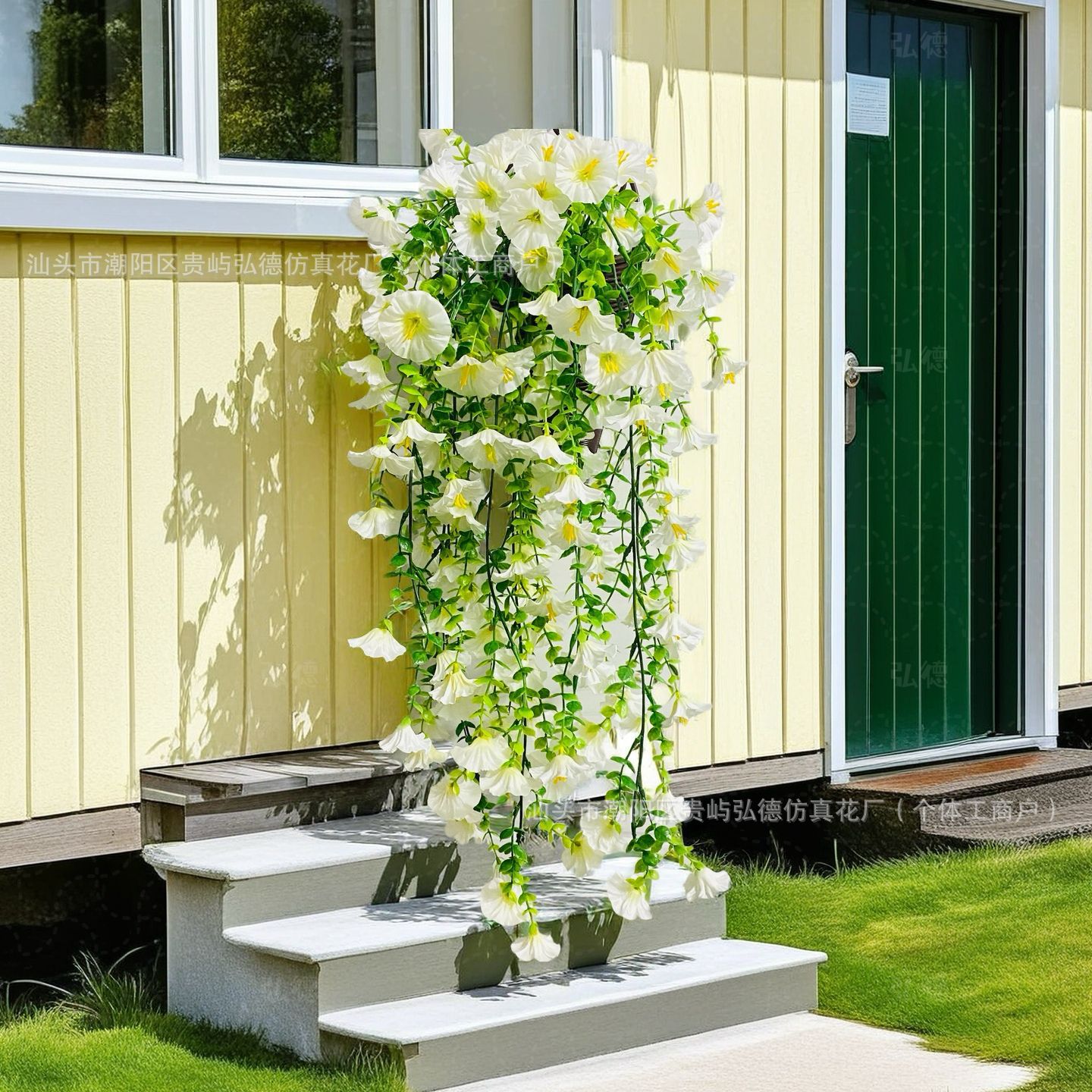 Factory in stock cross-border artificial flower eucalyptus morning glory rattan wall hanging silk flower home wedding outdoor garden flower