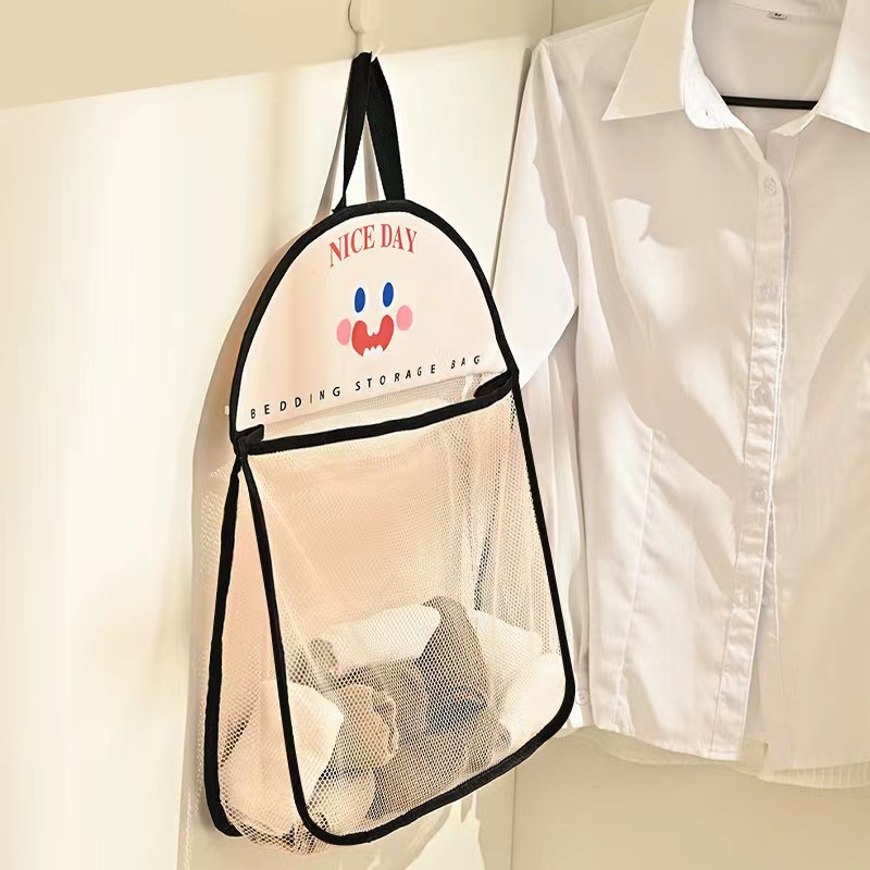 Miscellaneous Storage Mesh Bag Intimates and Socks Storage Hanging Bag Wardrobe Hanging Storage Bag Door Back Storage Bag Wall Hanging