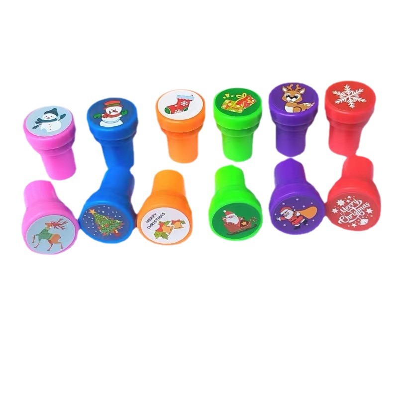 Christmas children's seal 12 Christmas patterns suit toy cartoon encouragement seal factory direct supply