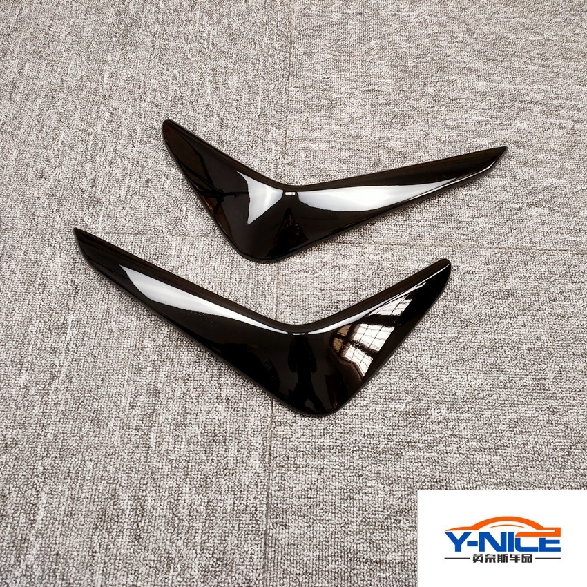 19 New POLO PLUS modified front bumper fangtooth blade fog lamp eyebrow fog lamp decorative frame front bumper spoiler