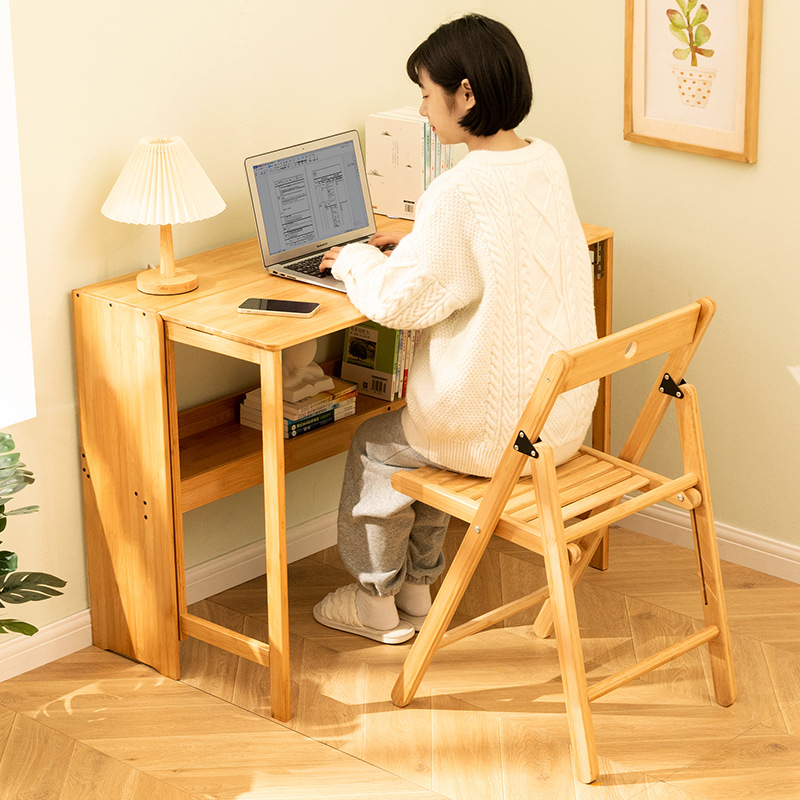 Foldable Student Desk and Chair Study Desk and Chair suit Home Computer Desk Desktop Table Simple Children's Study Desk