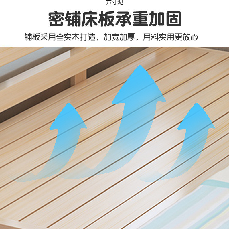 Solid Wood Splicing Bed Children's Bed Solid Wood Crib Thickened and Thickened Splicing Large Bed Children's Bedside Bed Flat Bed Factory