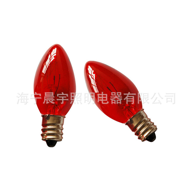 Manufacturer Supplies Holiday Light Bulb Indicator Light Bulb C7 Plus Salt Lamp Living Room Household Light Bulb High-Brightness Energy-Saving Light Bulb