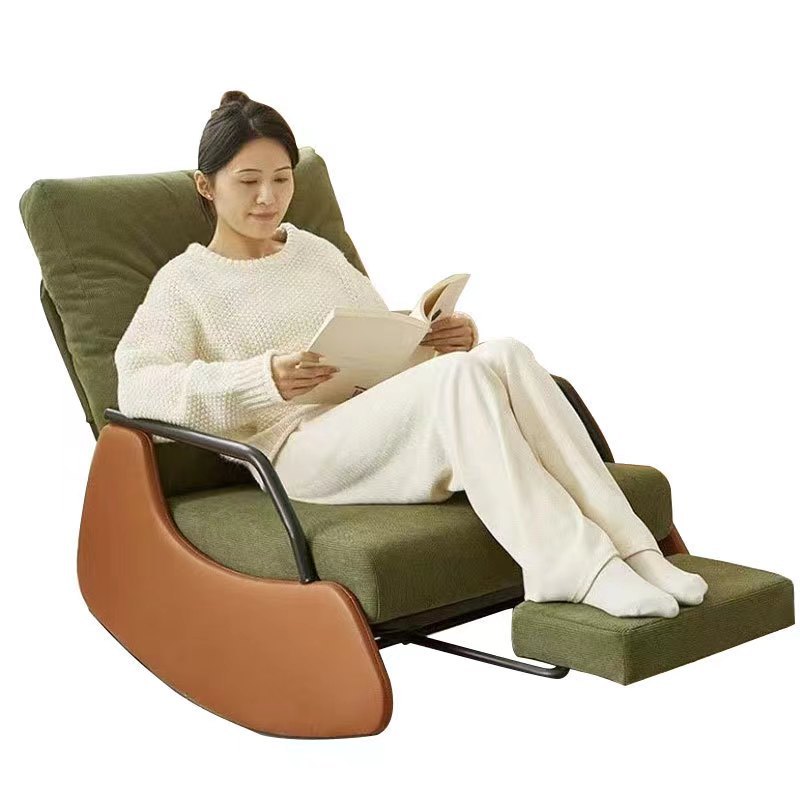 New Casual Rocking Chair Single Five-speed Adjustable European-style Balcony Home Lazy Sofa Chair Living Room Comfortable