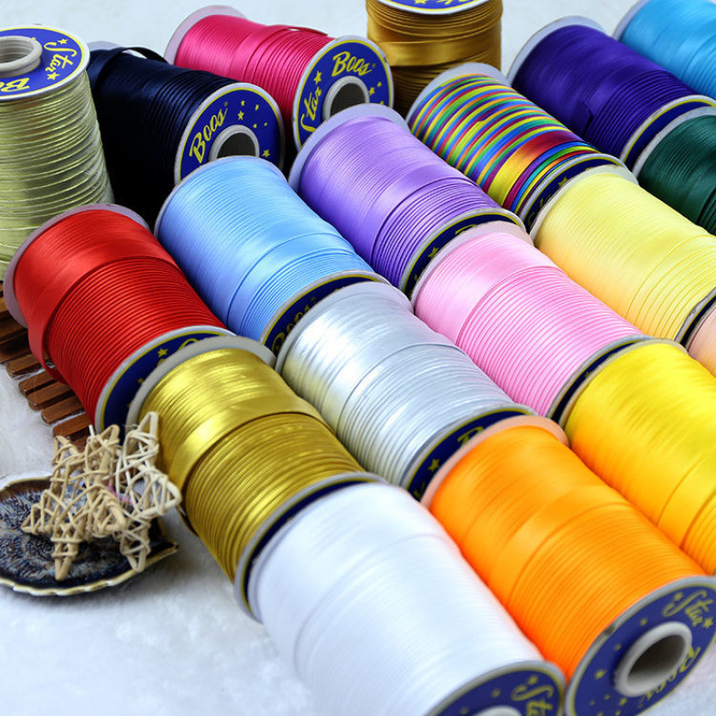 High-Quality Solid Color Piping Tape, No-Iron Piping Strips for Cheongsam Clothing, Colorful Handmade Garment Accessories