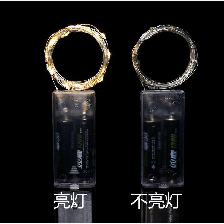 Led copper wire light string USB remote control colored lights wholesale copper wire lights battery box light string Christmas lights holiday wave ball lights