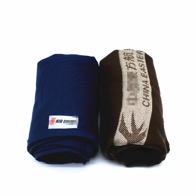 Hh Aviation Aircraft First Class Blanket Bedroom Thin Warm Blanket Air Conditioning Blanket Pure Color Blanket Machine Washable Dormitory Single
