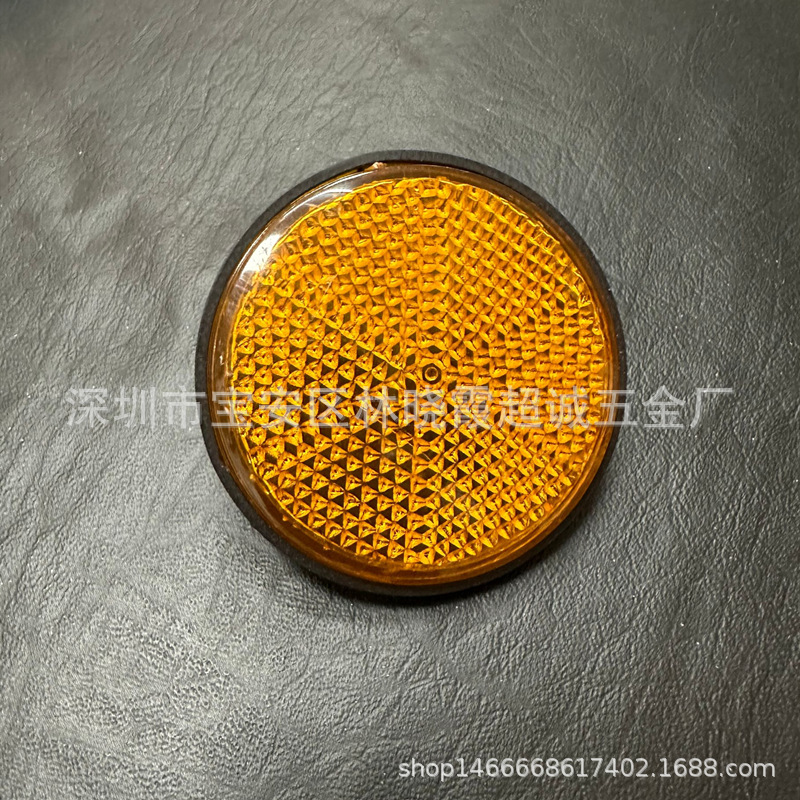 Across the black bottom round light plate shock-absorbing reflector motorcycle resistance car reflector reflector