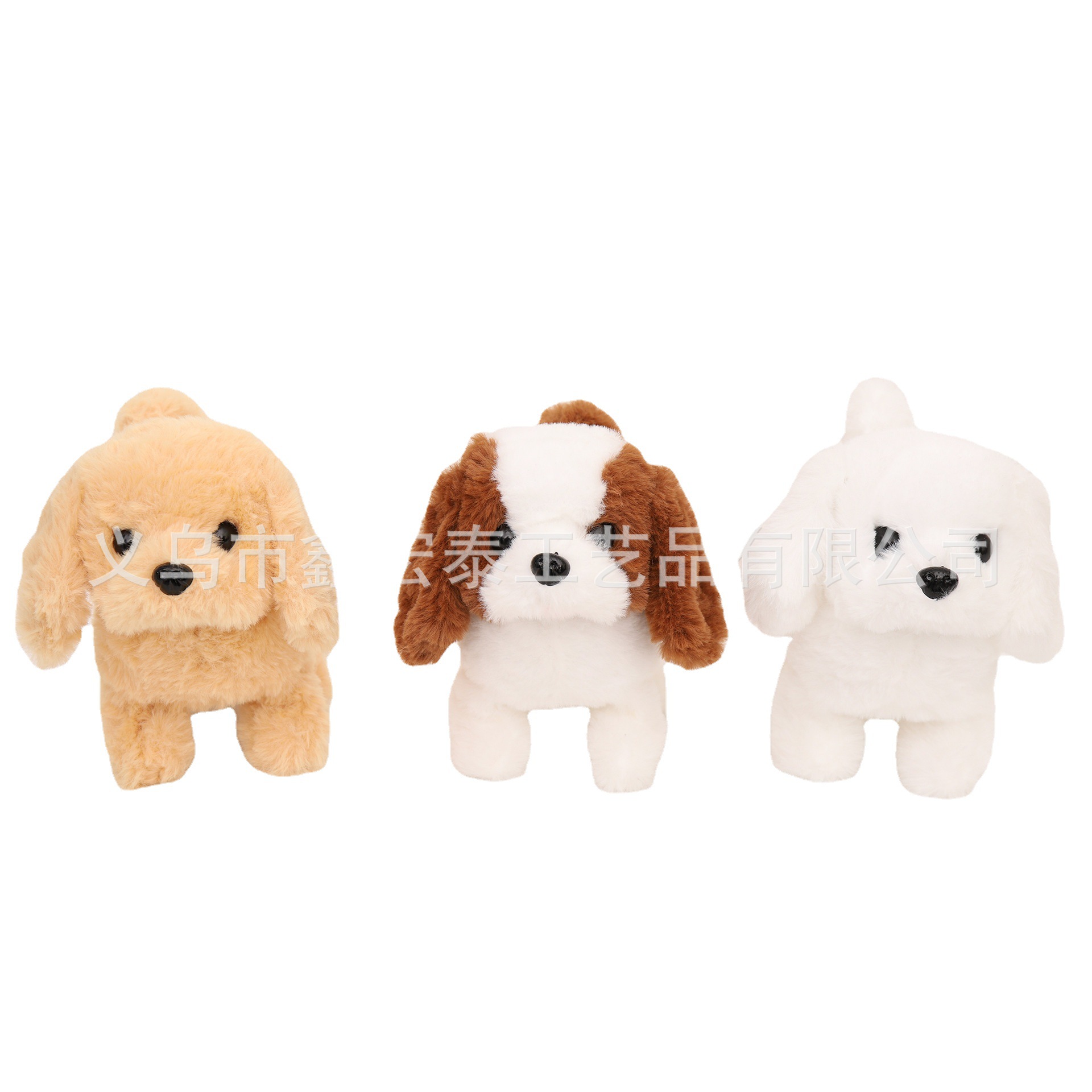 Electric dog plush simulation robot dog 1-3 puppy kitten stall children's toys electronic pet stall wholesale
