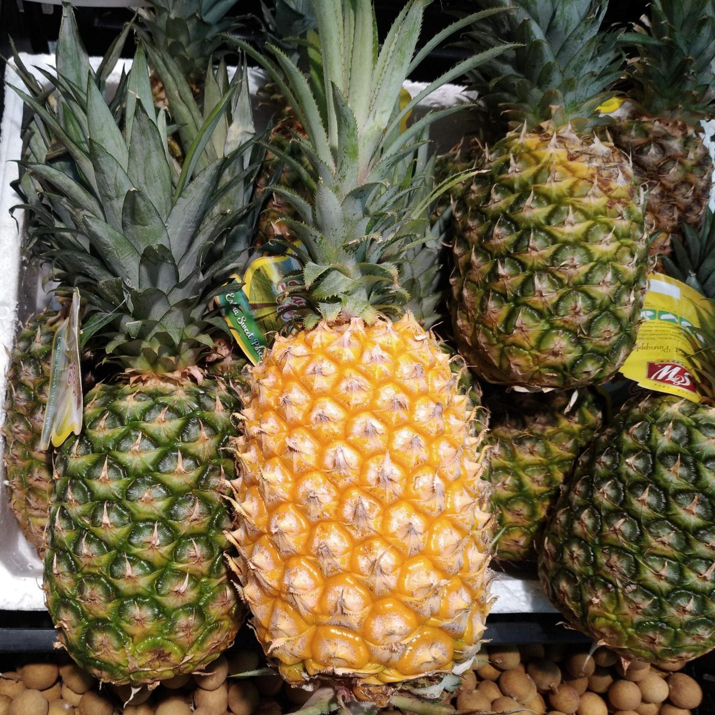 Hainan Golden Diamond Pineapple Fruit Seasonal Authentic First-Class Shredded Pineapple 5kg Large Fruits Whole Box Specialty Sweet