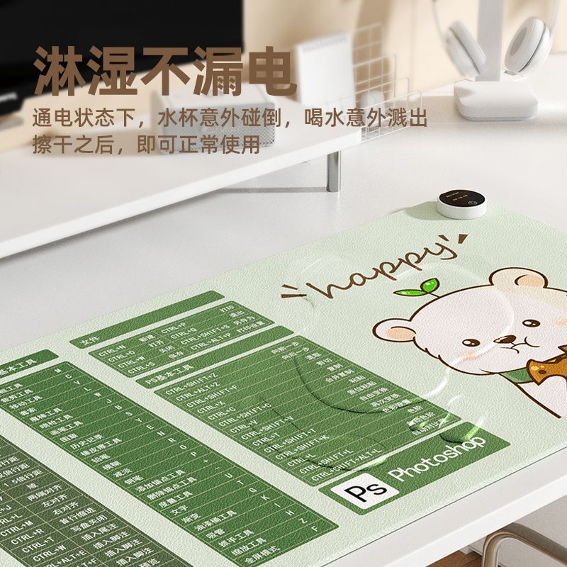Large heating mouse pad office computer desktop cartoon heating warm table pad student writing heating pad manufacturers