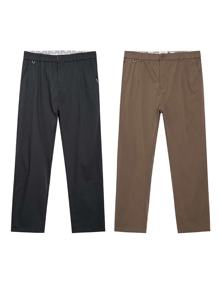 3057 plus size bottoms spring and summer new work commuter versatile belt straight plus size men's casual pants