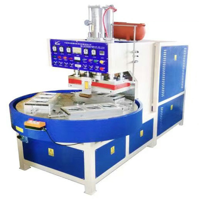 Plastic welding high-frequency machine four-station automatic turntable type high-frequency plastic welding machine PVC heat-closing machine