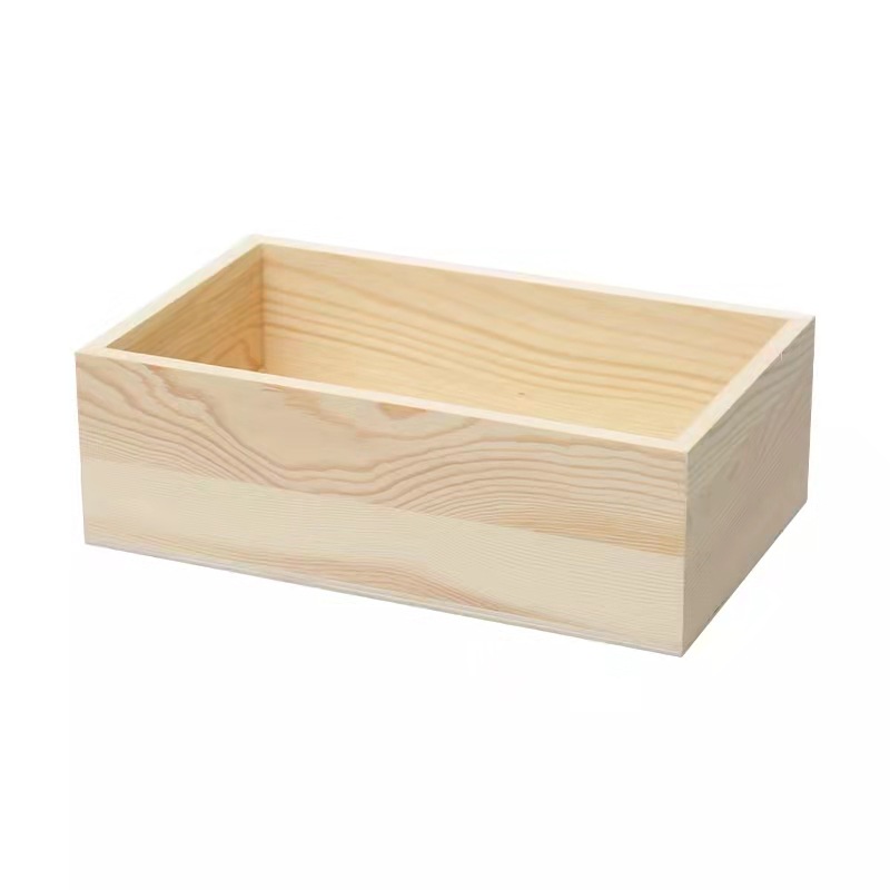 Sundries Storage Basket Modern Simple Photo Frame Postcard Small Ornaments Wooden Crafts Children's Toy Storage Basket