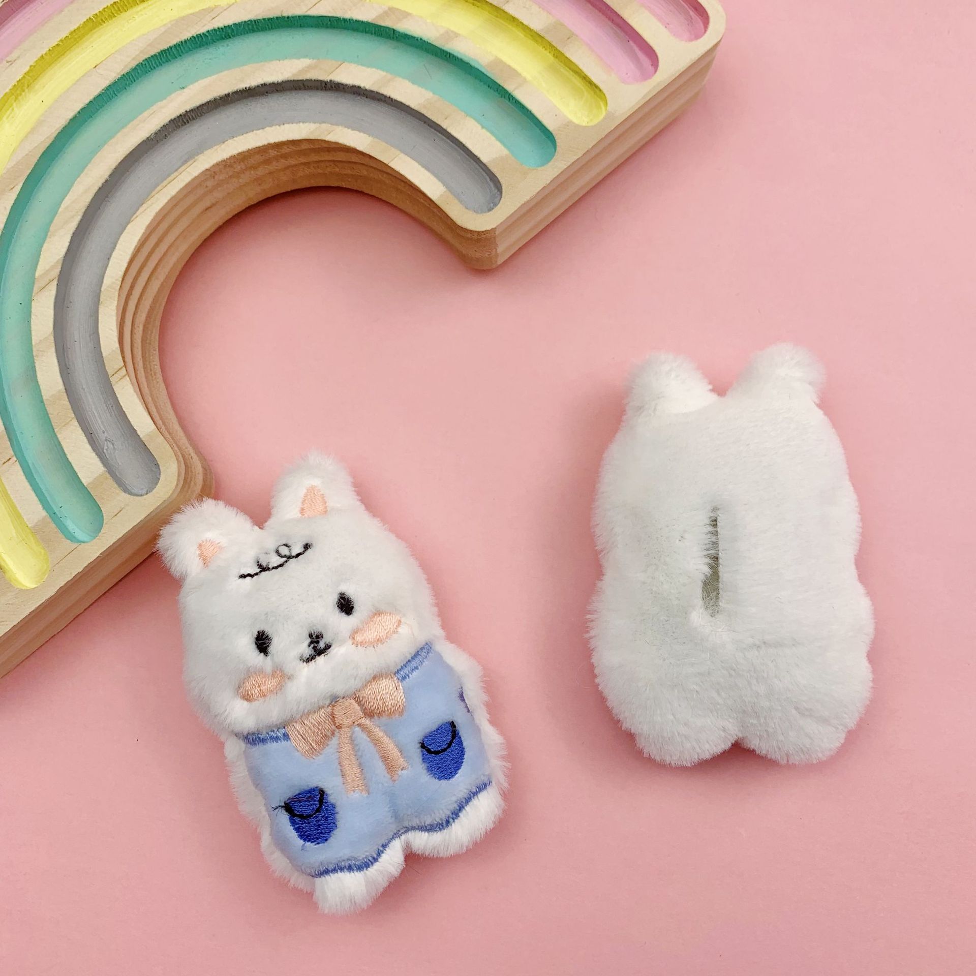 2023 Creative Large Vest Rabbit Children's Backpack Pendant Girl's Heart Small Doll Cute Star Bear Accessories