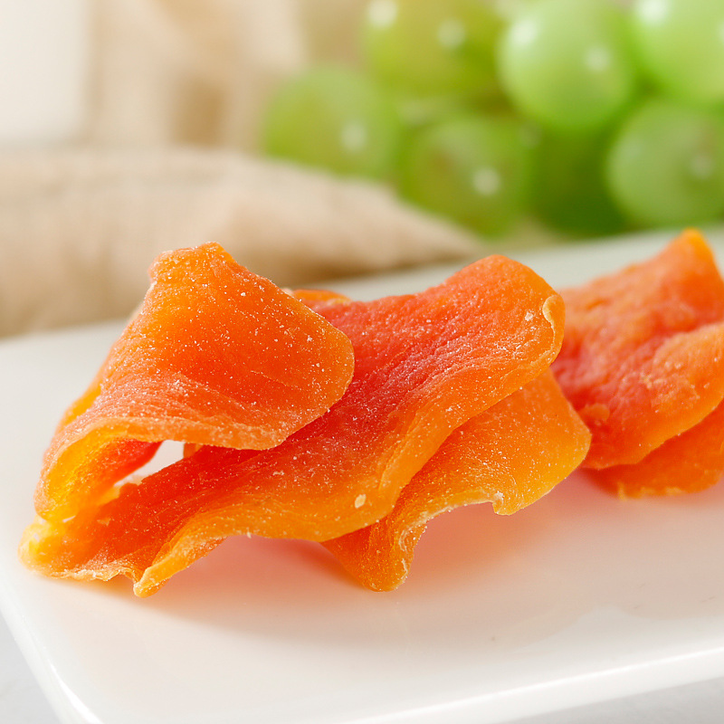 New Arrival Red Heart Dried Papaya 500g Papaya Slices Candied Fruit Sweet and Sour Delicious Dried Fruit Can Be Oem Shipped