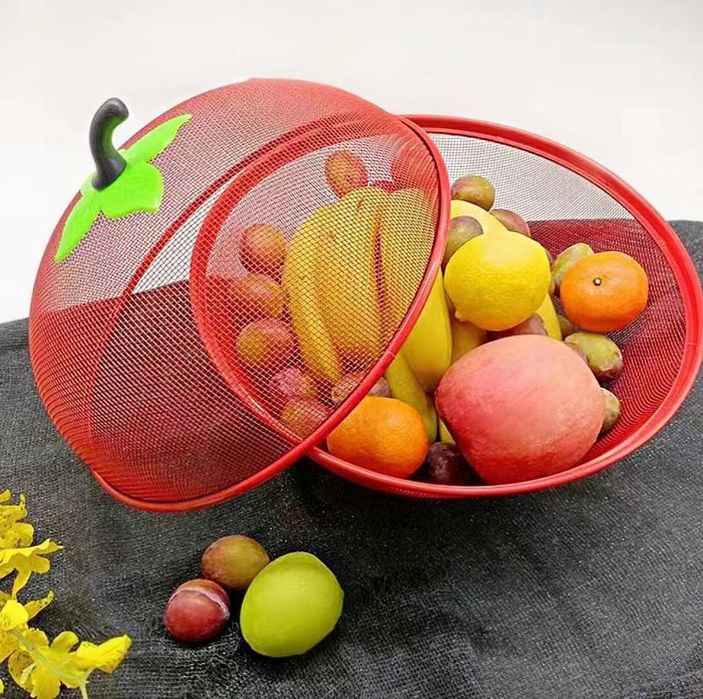 Cross-Border Fruit Basket Metal Material Set Spray Plastic Fruit Plate Food Grade Apple Basket Hot Selling Shopkeeper Recommended