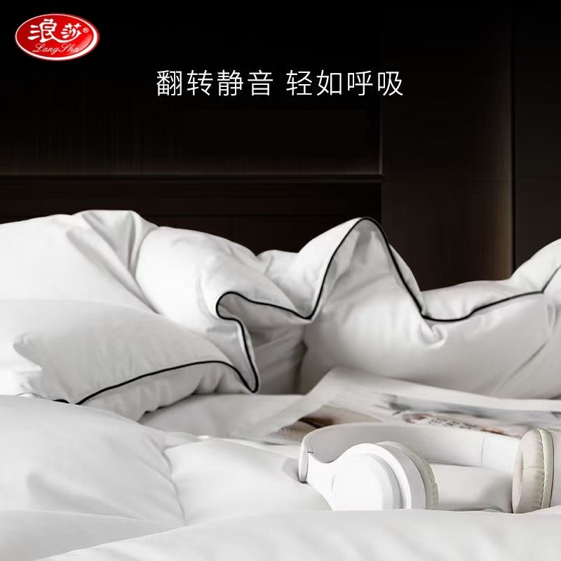 Langsha Van Ke Hotel Quilt Feather Velvet Quilt Double Spring Autumn Winter Thickened Quilt Core Gift Wholesale Company Group Purchase