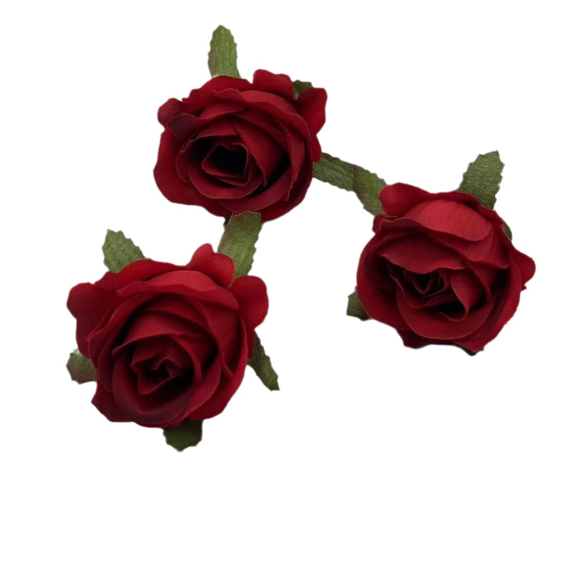Simulation Rose Small Rose Head Home Hotel Wedding Valentine's Day Rose Wall Decoration Silk Flower