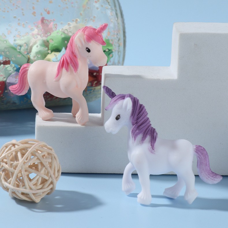 Micro Landscape Small Ornaments Stereo Doll Accessories Unicorn Pegasus Scene Decoration Resin Crafts Accessories