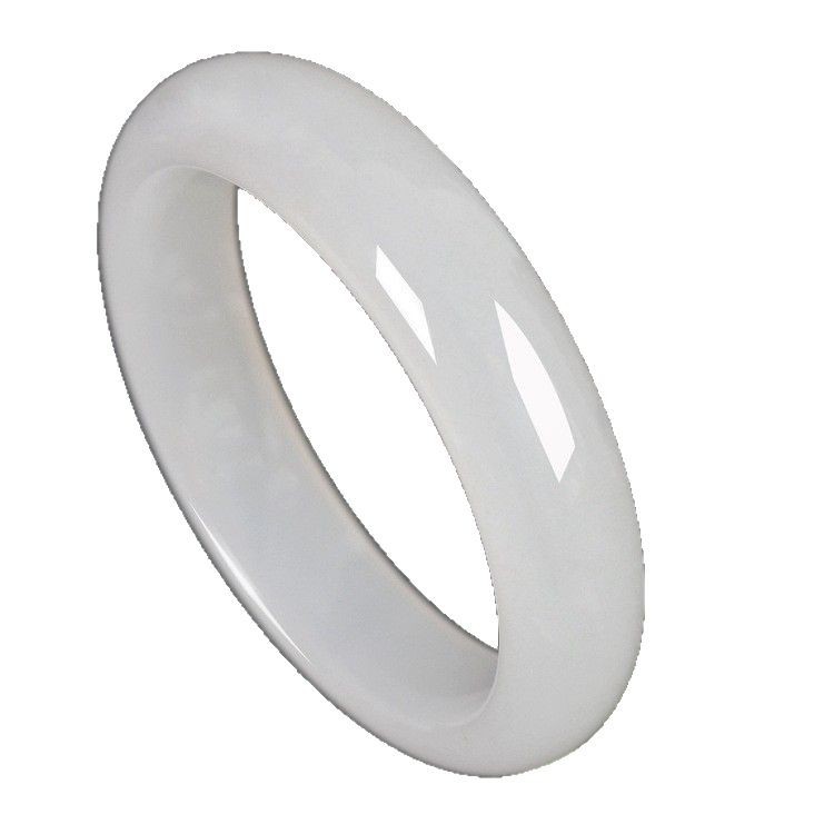 Weng Kai Xinjiang Hotan White Jade Jasper Bracelet Female Jade Grade A Kunlun Jade Bracelet Gift for Children