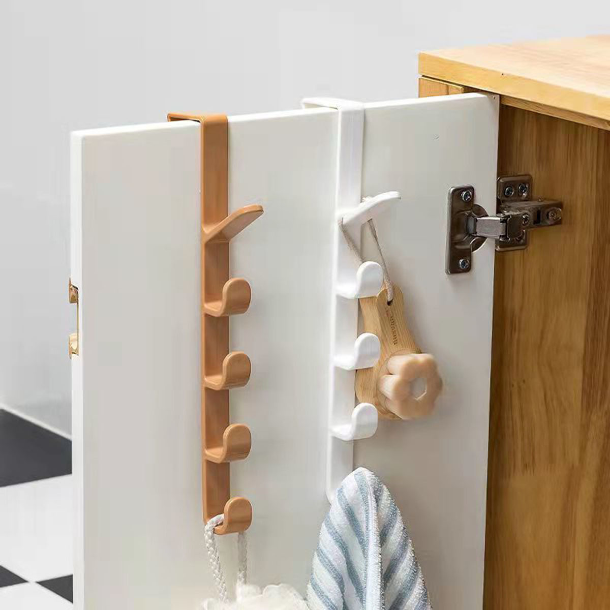 Door Hook Punch-free Wall Hanger Artifact Door Hanger Wall Hanger Strong Seamless Clothes Hood Clothes Hook