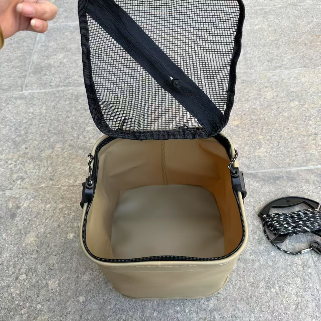 Special Sale Clearance Fishing Bucket EVA Bucket Outdoor Portable Folding Fish Box Live Fish Box Fishing Gear Fishing Supplies